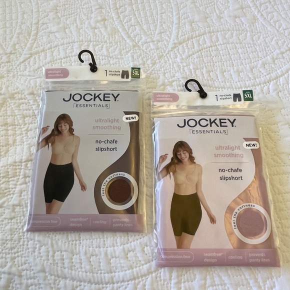 NEW 2 packs Jockey Tummy Smoothing Ultralight Slipshort 5XL - Picture 2 of 7
